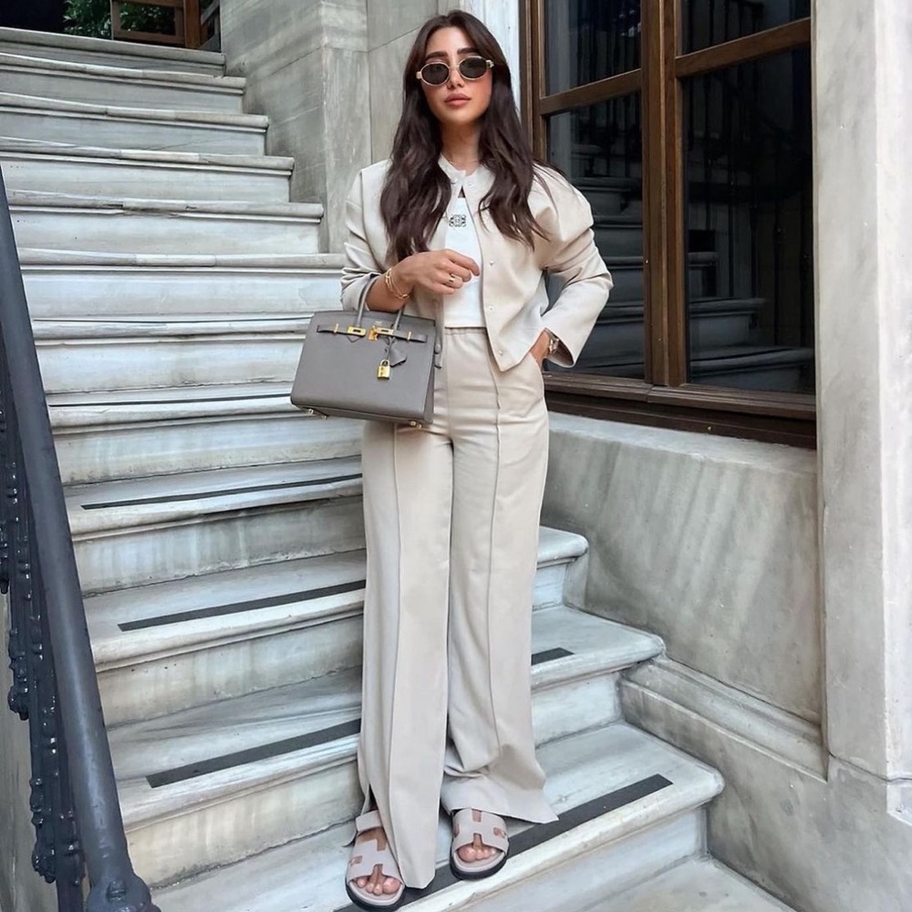 Zara 2-Piece Bomber and Pants Set
